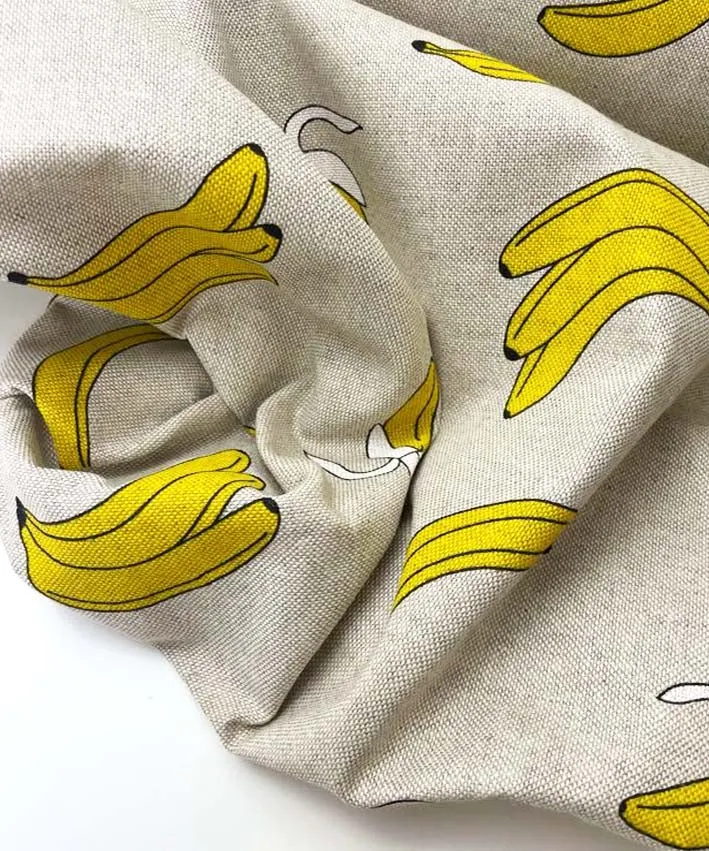 lenipepunkt-canvas-taschenstoff-banana-nature-140-cm image 1