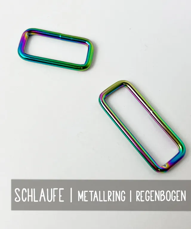 lenipepunkt-schlaufe-metallring-regenbogen-30-mm-taschenring image 1