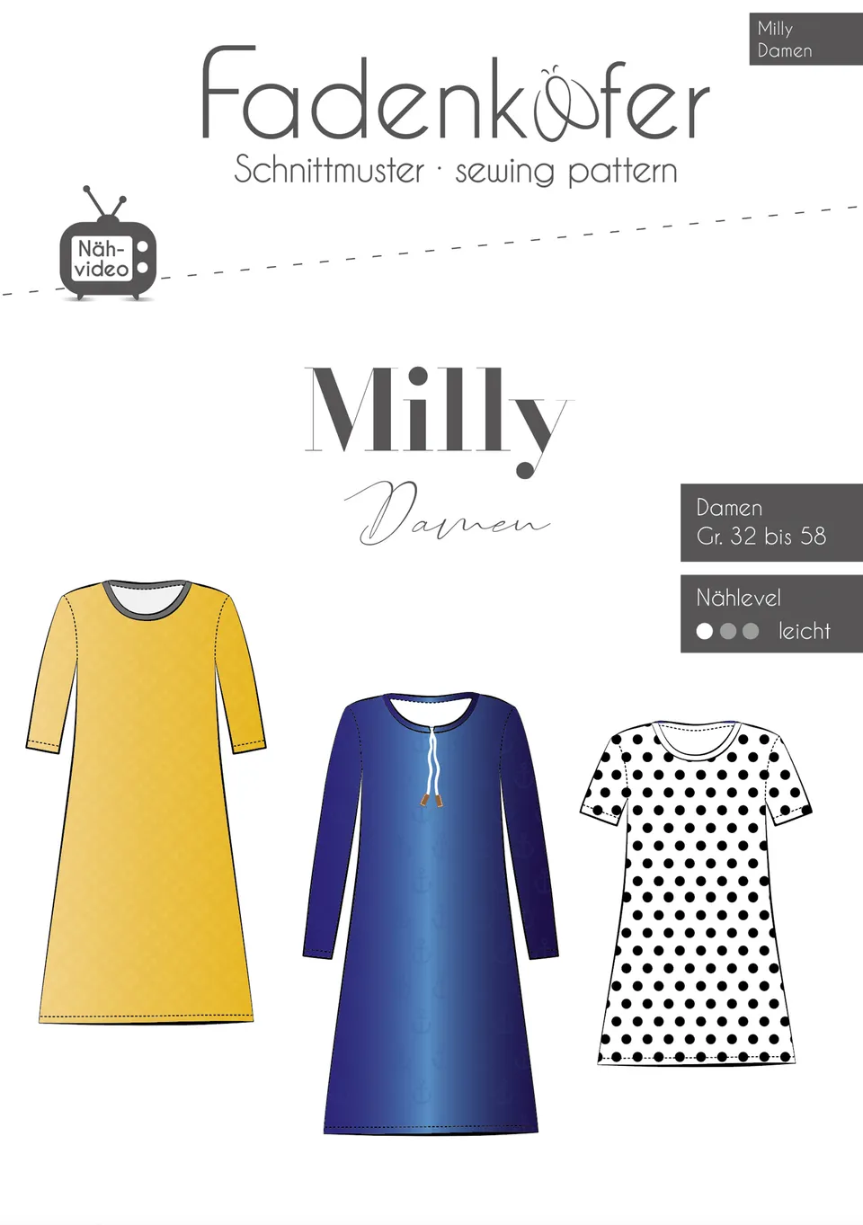 fadenk-fer-milly-damen-papierschnittmuster-gr-32-58-jersey image 1