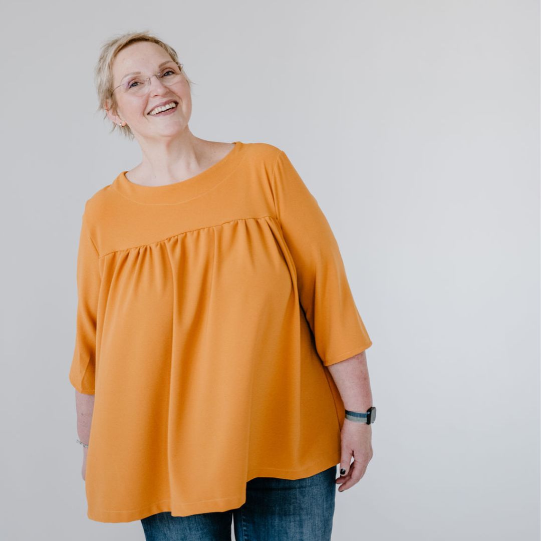 sew-simple-clark-bluse-papierschnittmuster-tunika-kleid image 2