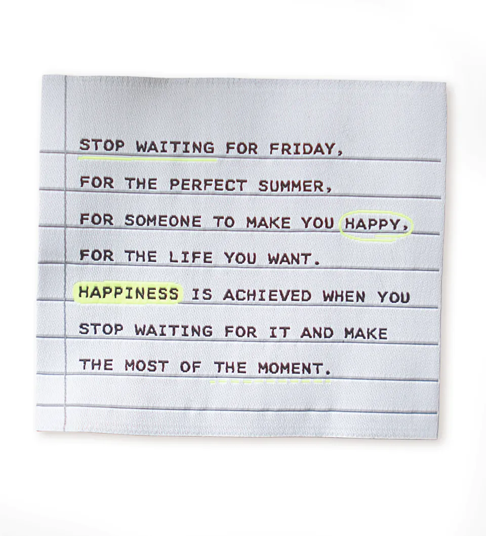paul-clara-weblabels-xxl-stop-waiting-for-friday-etikett image 1