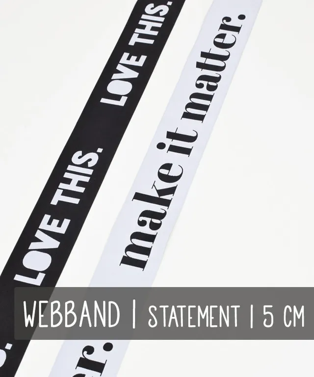 lenipepunkt-statement-webband-gurtband-schwarz-5-cm-meterware image 1