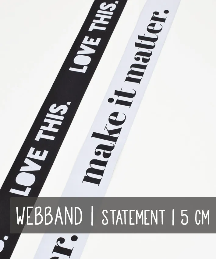 lenipepunkt-statement-webband-gurtband-schwarz-5-cm-meterware image 1