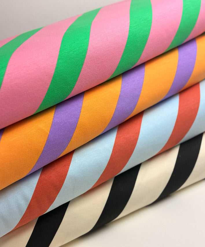 lenipepunkt-frenchterry-stripes-sweatstoff-diagonal-4-farben image 1