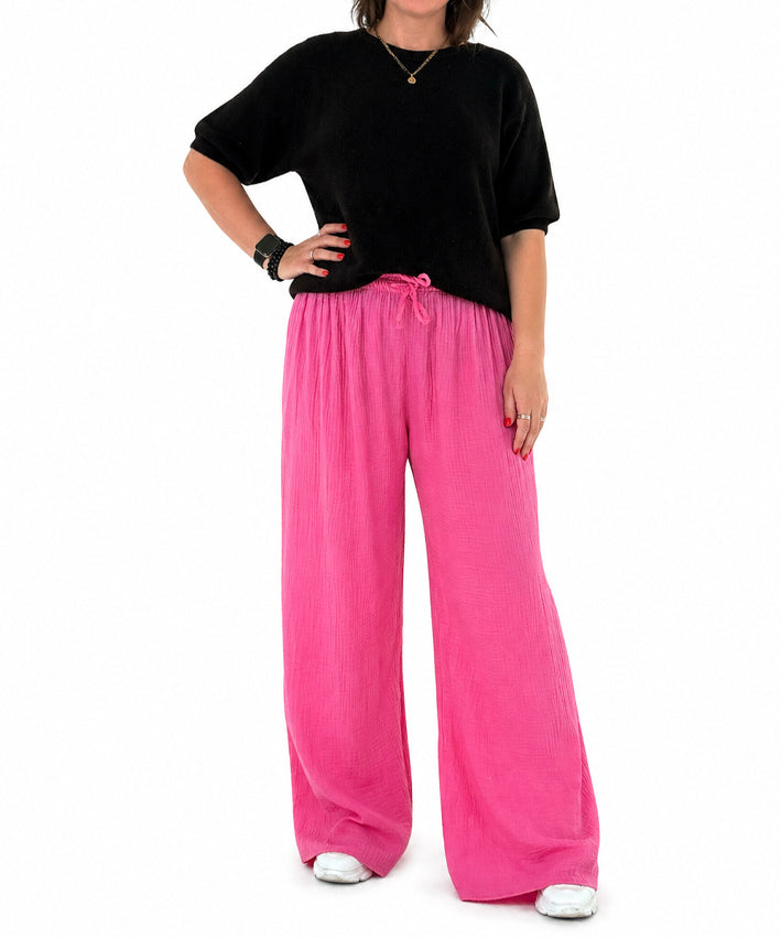 lenipepunkt-musselinhose-damen-baumwolle-schwarz-s-m image 5