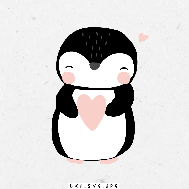 paul-clara-plottdatei-pinguin-plotterdatei-digital image 1