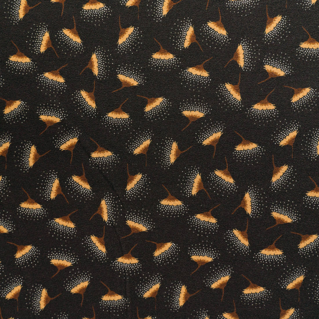 n-hfrosch-viskose-krepp-jersey-pusteblumen-schwarzbraun-meterware image 7