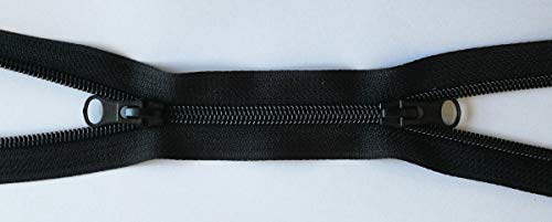 jajasio-2-wege-rei-verschluss-50cm-schwarz-teilbar-spiral image 3