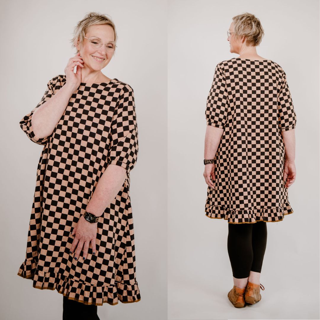 sew-simple-damen-mikele-bluse-kleid-pdf-schnittmuster-a-linie image 1