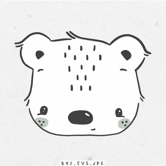 paul-clara-plottdatei-eisb-r-kopf-plotterdatei-tiere image 1