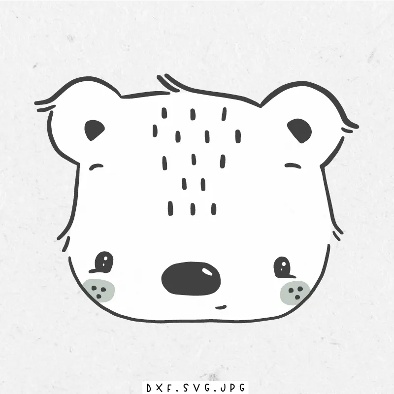 paul-clara-plottdatei-eisb-r-kopf-plotterdatei-tiere image 1