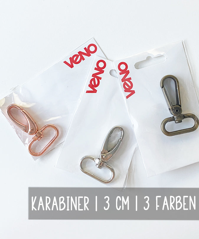 veno-karabiner-30mm-taschen-karabinerhaken-kupfer image 1
