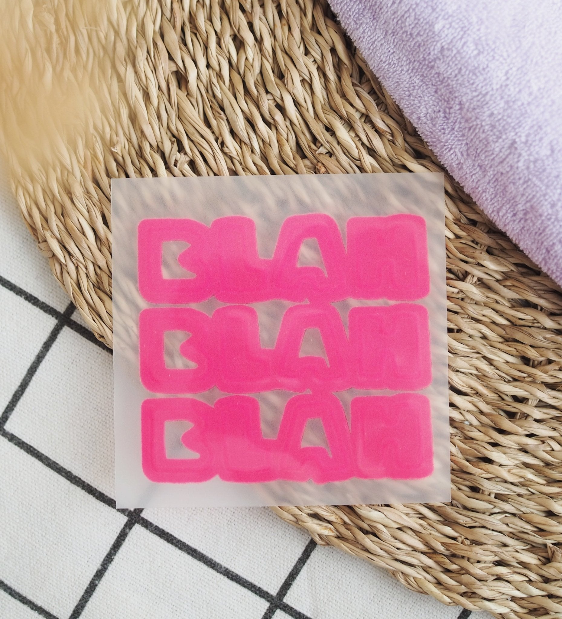 paul-clara-flock-patches-blah-blah-blah-patch-aufb-geln-gelb image 8