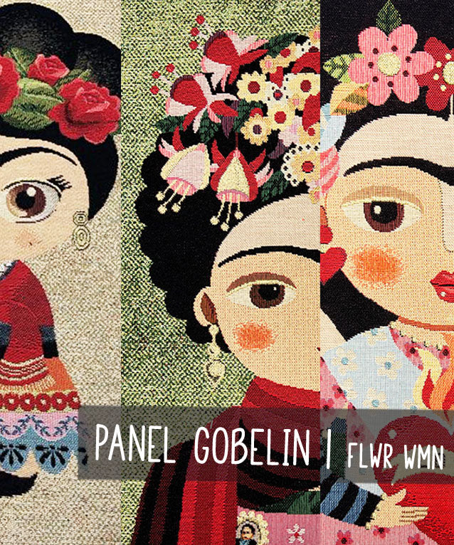 lenipepunkt-flower-woman-gobelin-panel-stoff-47x47-cm image 1