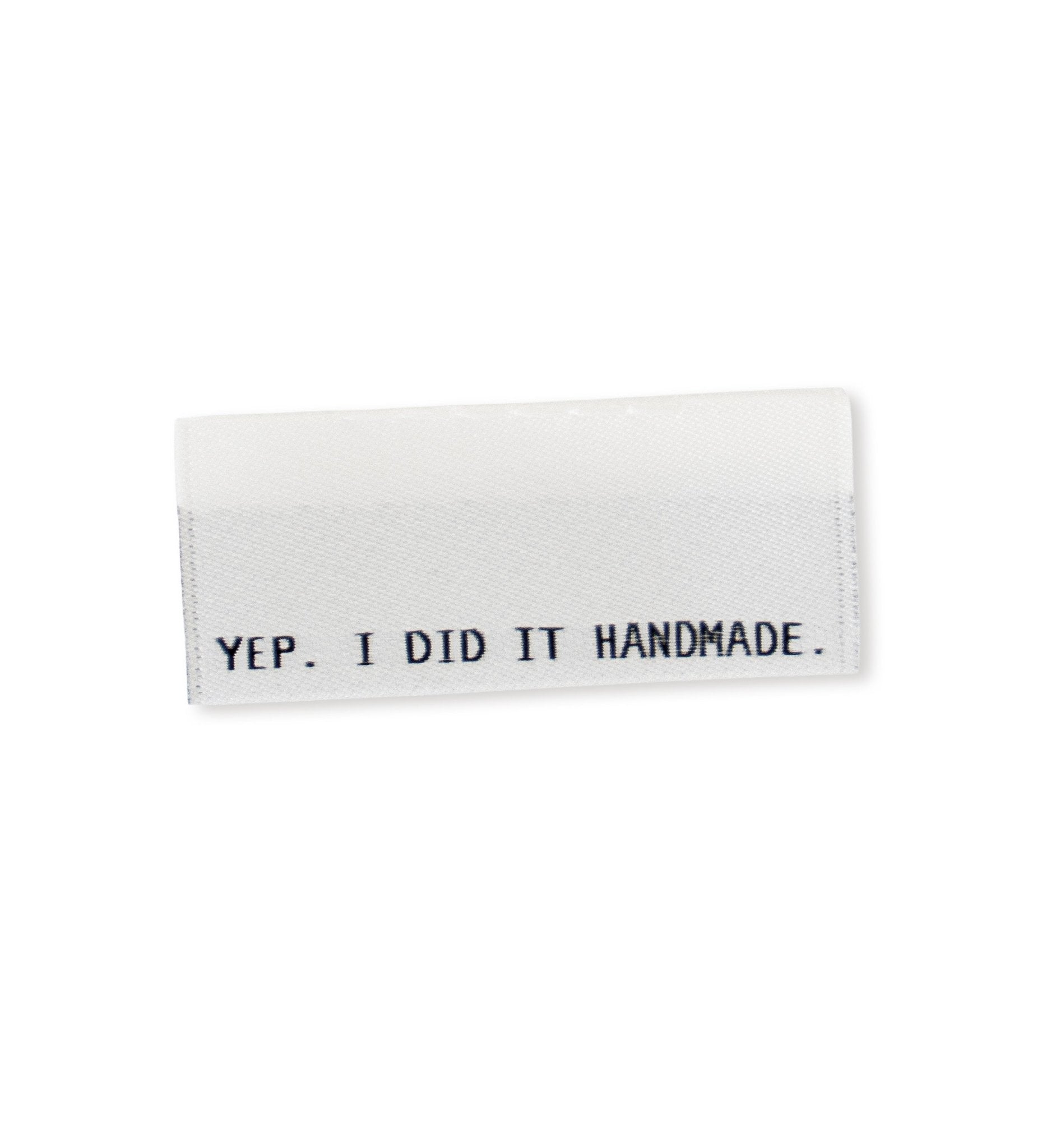 paul-clara-weblabels-klapp-weblabel-yep-i-did-it-handmade-label-schwarz image 1