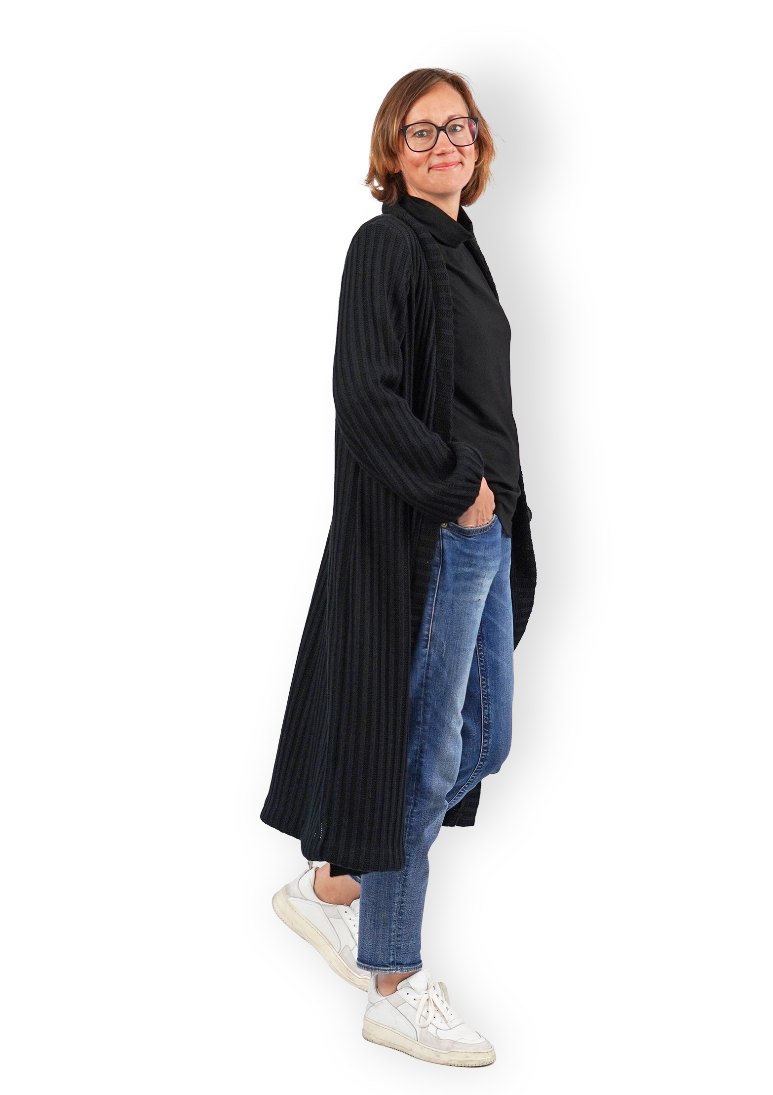 fadenk-fer-karo-strickjacke-schnittmuster-damen-32-58 image 4