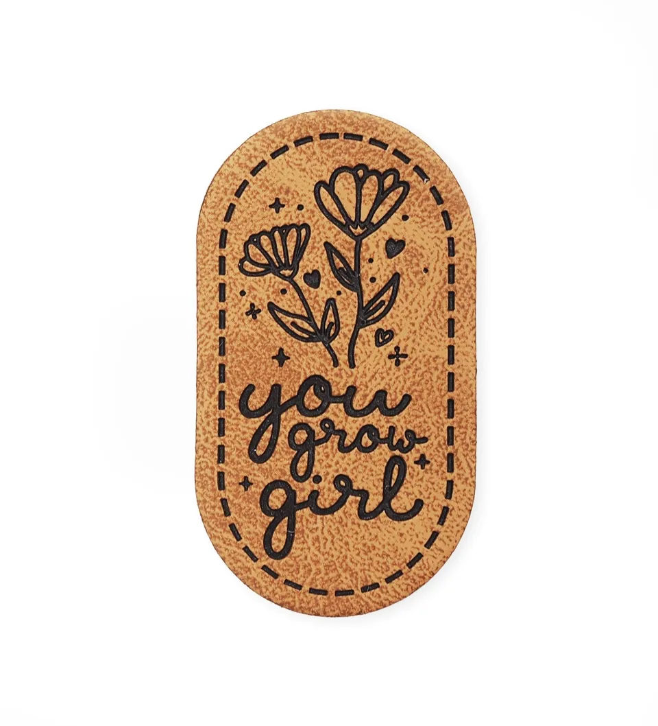 paul-clara-kunstleder-labels-you-grow-girl-iron-on image 1