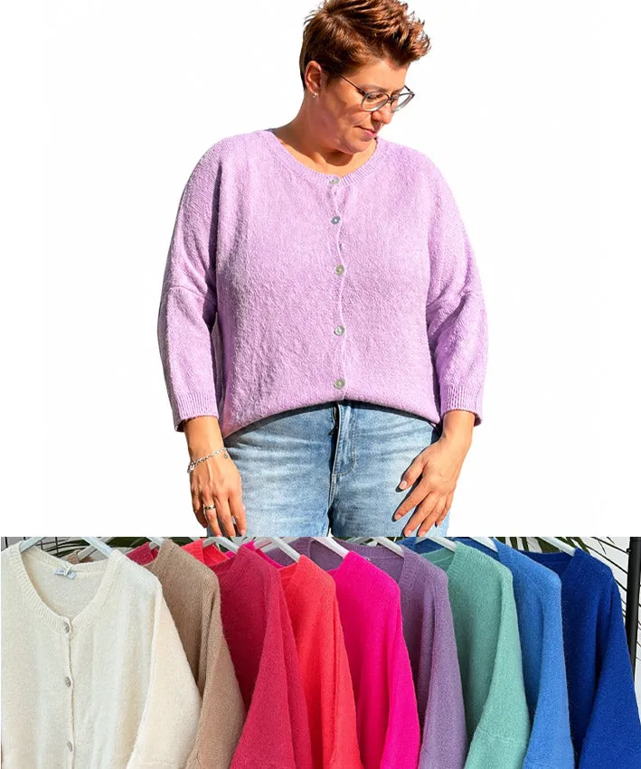 lenipepunkt-dori-plus-size-strickjacke-onesize-creme-alpaka image 1