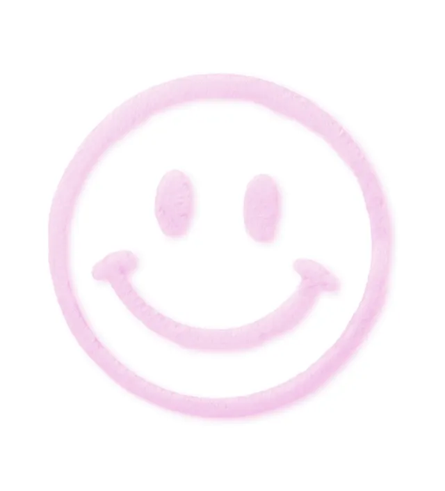 paul-clara-teddy-patches-smile-patch-rosa-7x7-cm-iron-on image 1