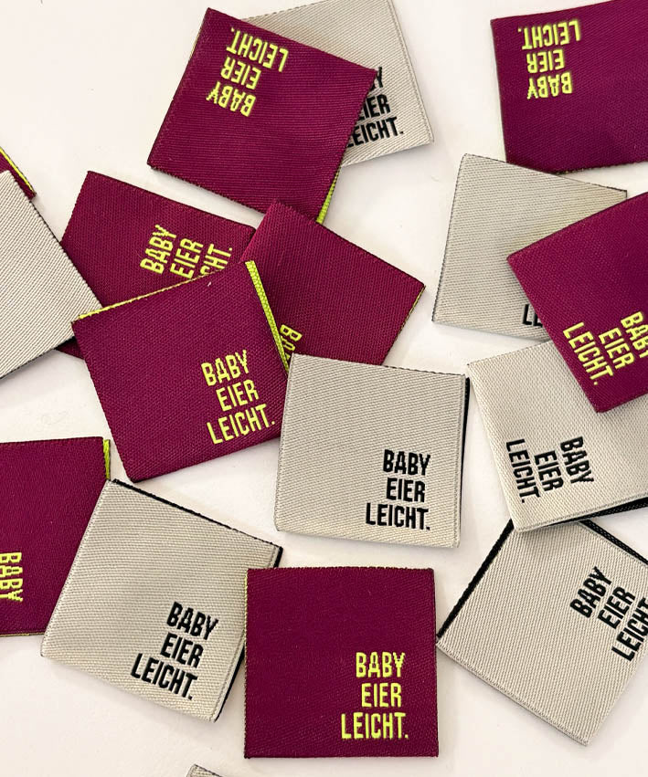 lenipepunkt-kurzwaren-webetiketten-baby-eier-leicht-label-sand-schwarz image 2