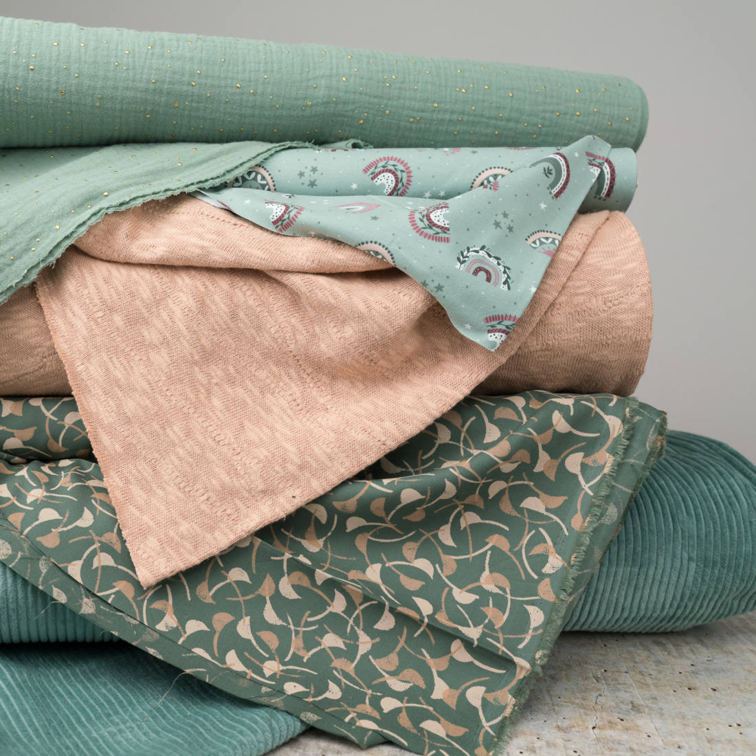 n-hfrosch-bio-slub-strick-jacquard-nude-strickstoff image 3