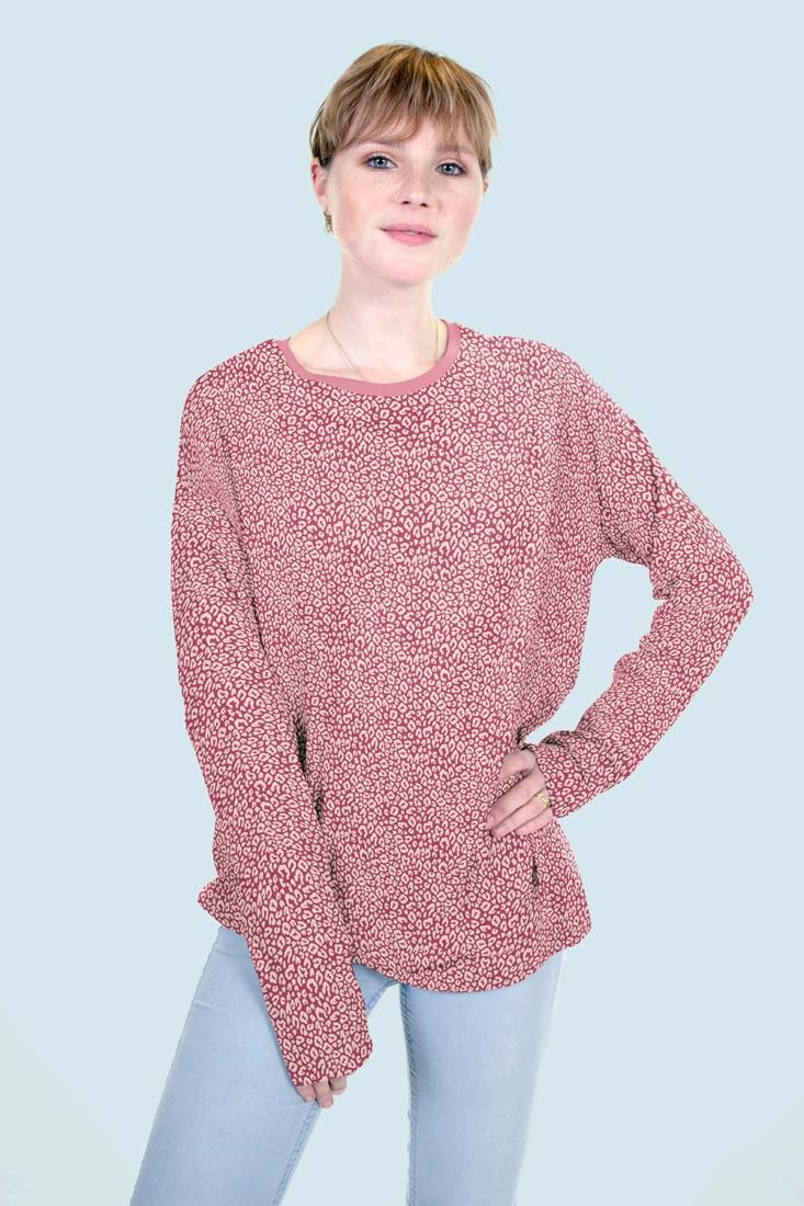 n-hfrosch-leo-baumwoll-jersey-rosa-meterware-leo-muster image 2