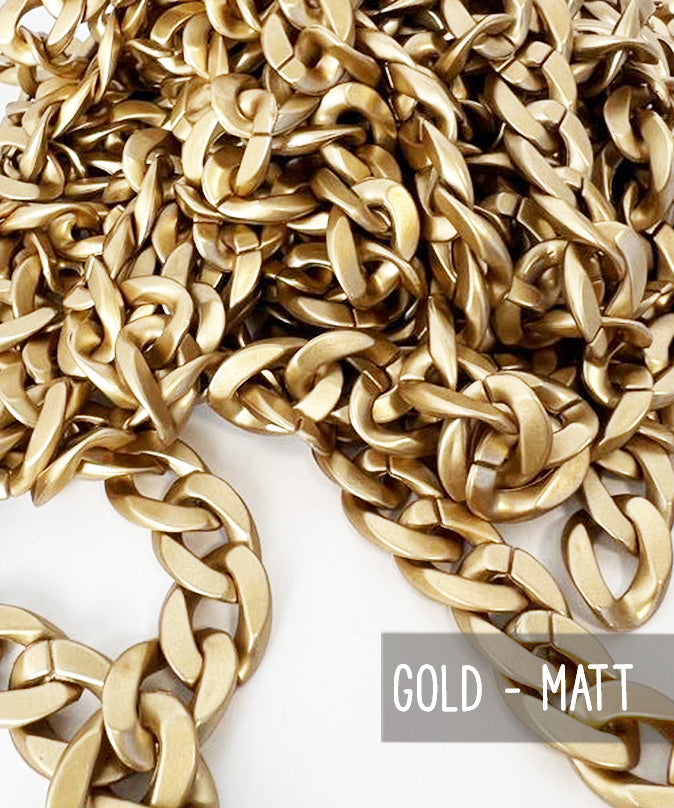 lenipepunkt-taschenkette-kunststoff-schwarz-gold-meterware image 3