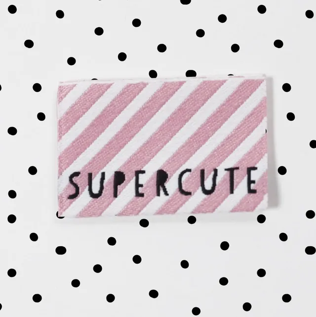 paul-clara-weblabels-supercute-klapp-weblabel-pink-gewebt-ko-tex image 1