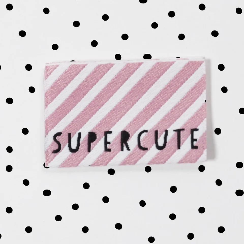 paul-clara-weblabels-supercute-klapp-weblabel-pink-gewebt-ko-tex image 1