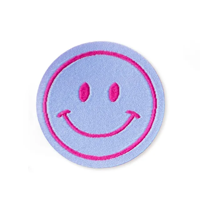 paul-clara-gewebte-patches-smile-b-gelpatch-lavendelblau-pink image 1