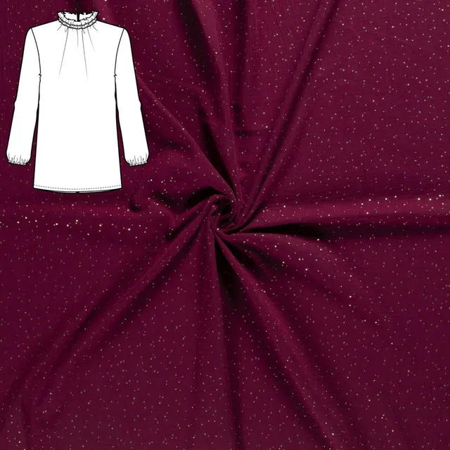 n-hfrosch-kerah-n-hpaket-bluse-musselin-fuchsia image 1