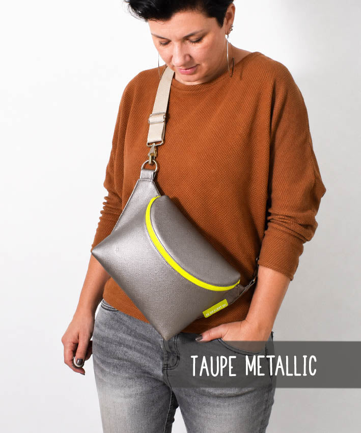 lenipepunkt-cube-bag-materialset-kunstleder-metallic-taupe image 6