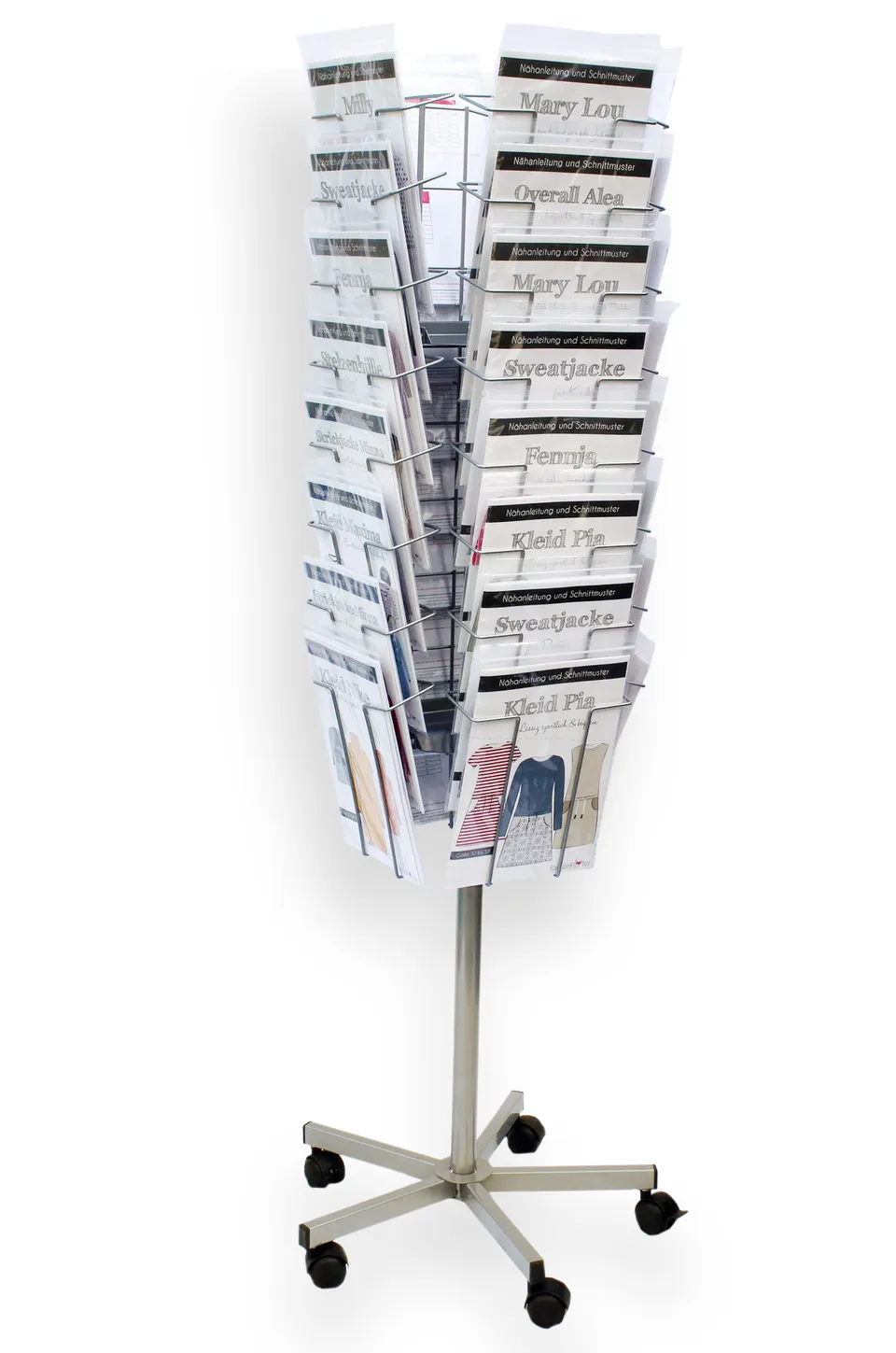 fadenk-fer-st-nder-papierschnittmuster-gro-silber-a4 image 1