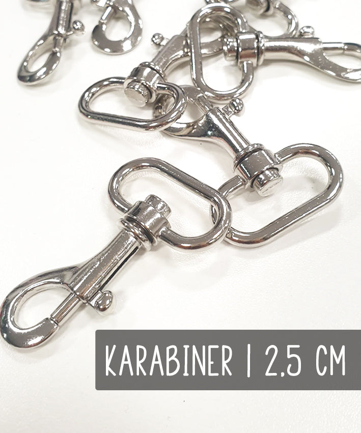 lenipepunkt-kurzwaren-karabiner-25-mm-silber-wirbel image 1