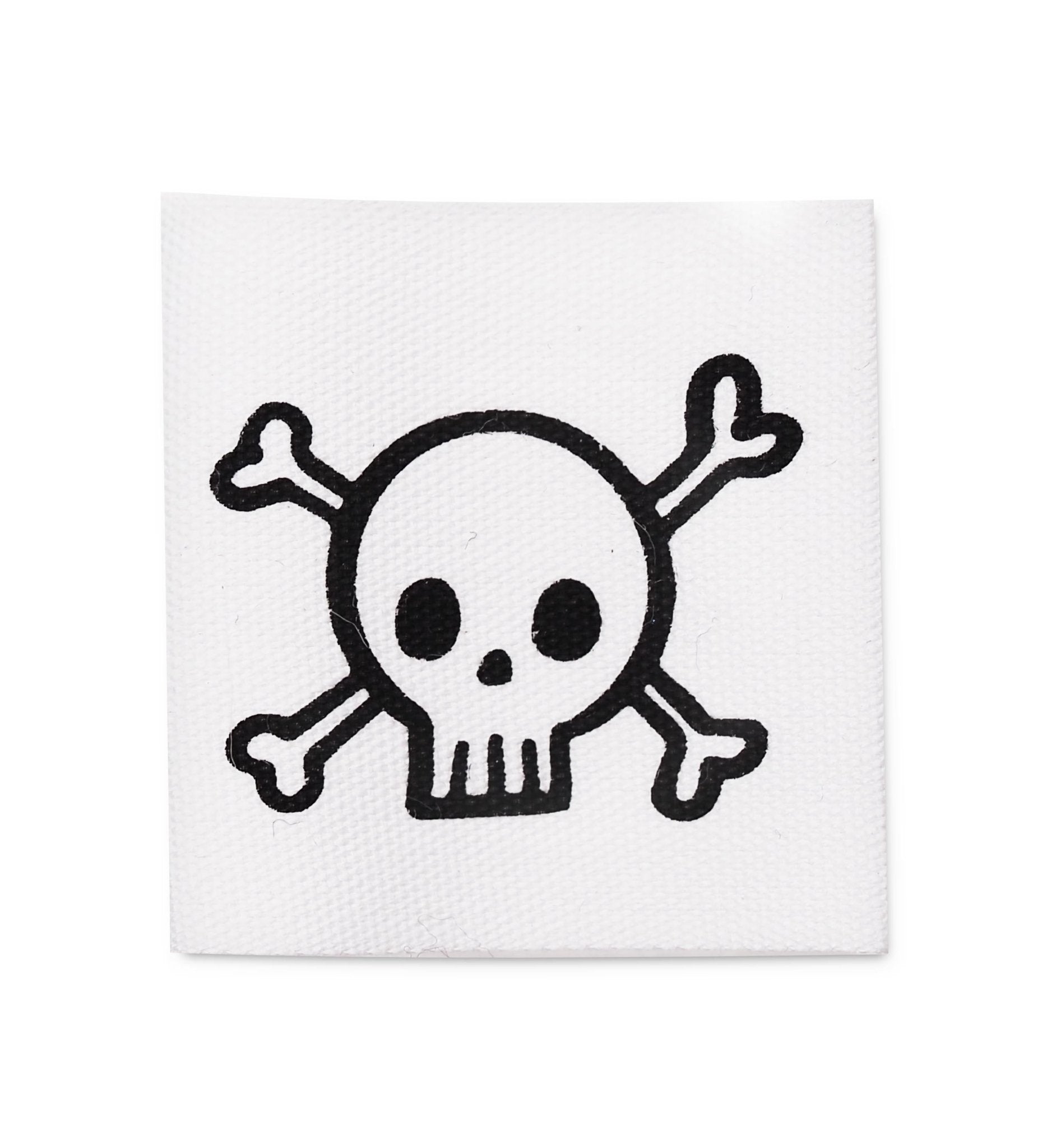 paul-clara-baumwoll-labels-totenkopf-label-3-5x3-5-cm-baumwolle image 1