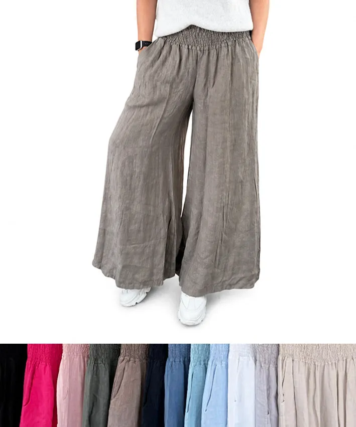lenipepunkt-ready-to-wear-leinenhose-onesize-hose-schwarz-100-leinen image 1