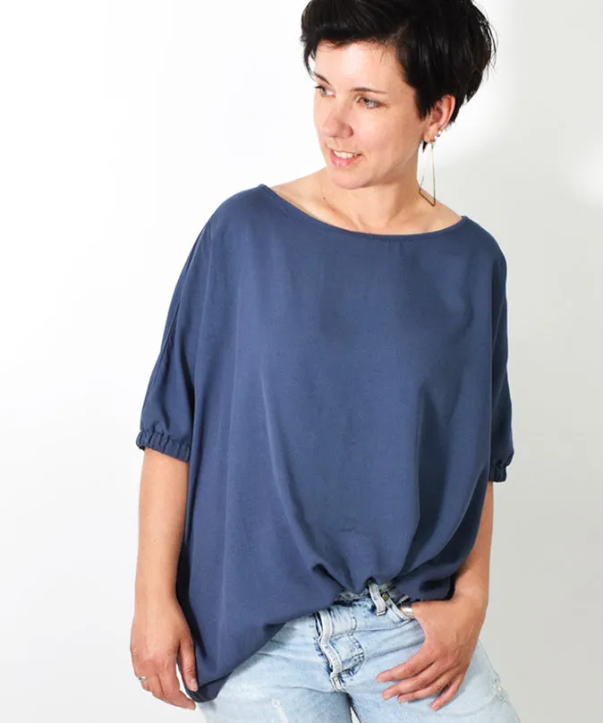 lenipepunkt-boxybluse-papierschnittmuster-bluse-xs-xxxl-oversize image 1