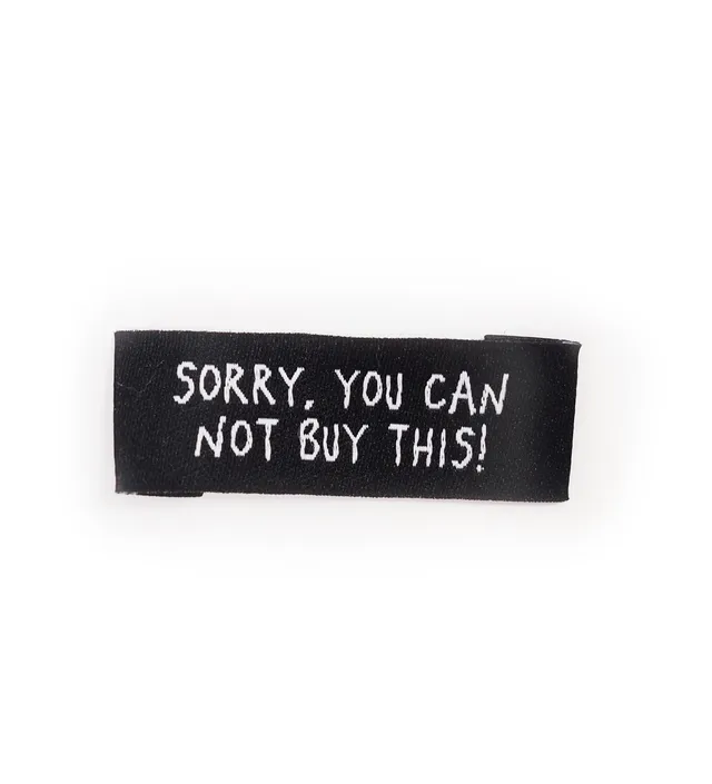 paul-clara-weblabels-sorry-you-can-not-buy-this-weblabel-schwarz image 1