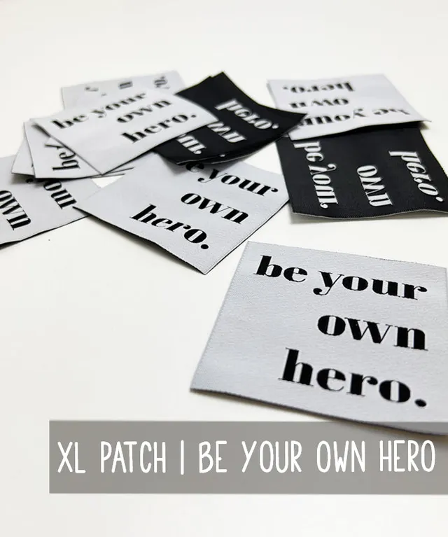 lenipepunkt-kurzwaren-xl-patch-be-your-own-hero-aufn-her-7x7 image 1