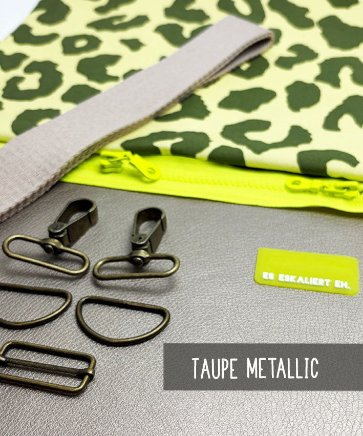 lenipepunkt-cube-bag-materialset-kunstleder-metallic-taupe image 5