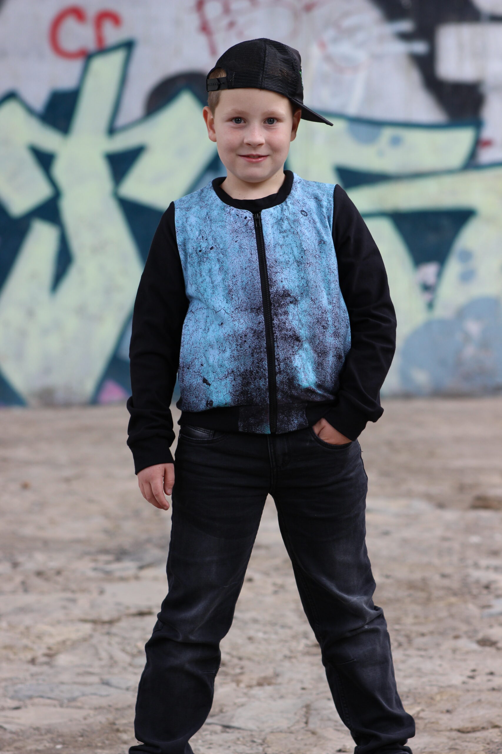 fadenk-fer-papierschnitt-college-jacke-kinder-74-164-sweat image 3