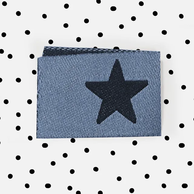 paul-clara-weblabels-stern-klapplabel-blau-n-hetikett image 1