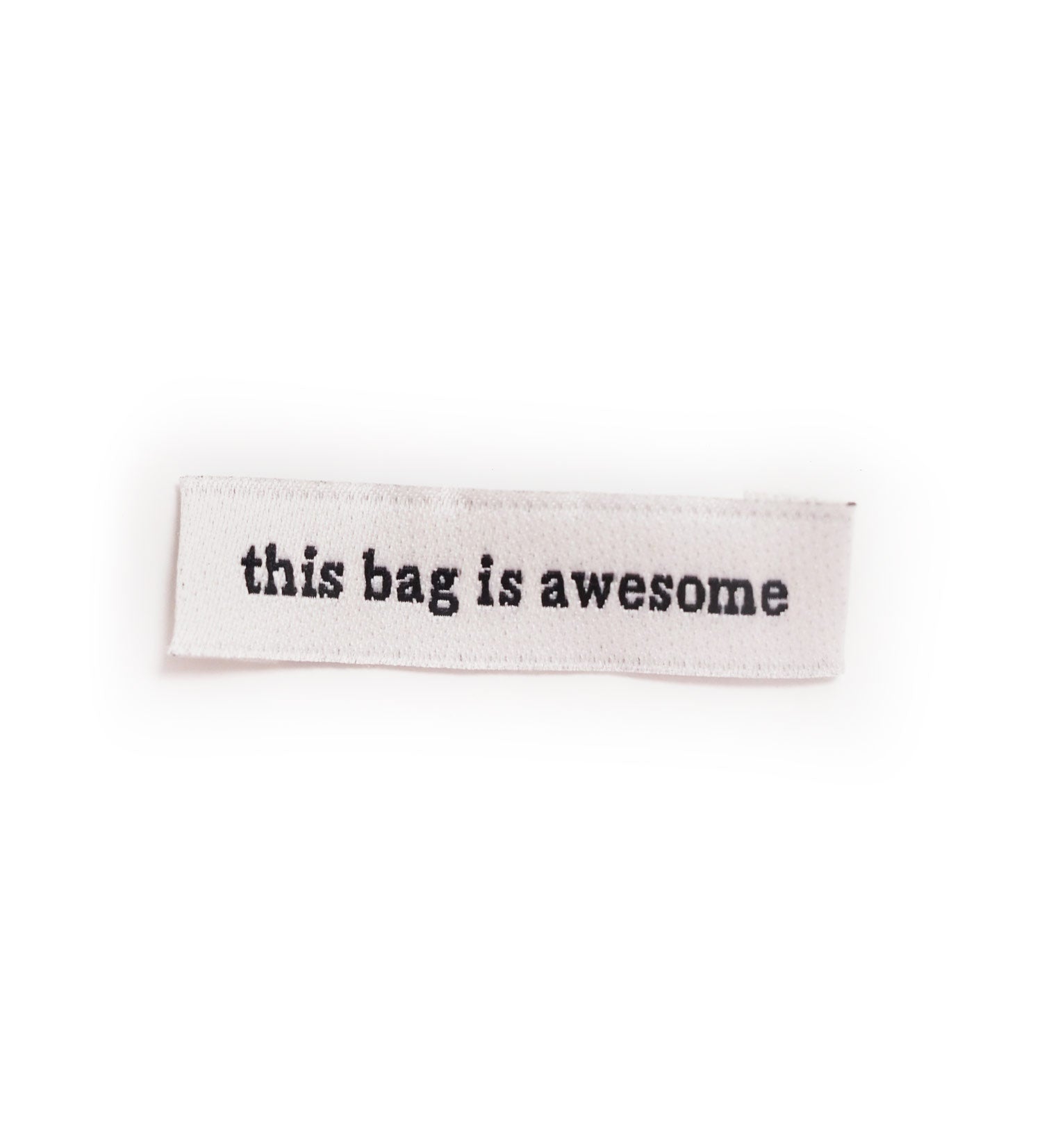 paul-clara-weblabels-this-bag-is-awesome-weblabel-4x1-cm-polyester image 1
