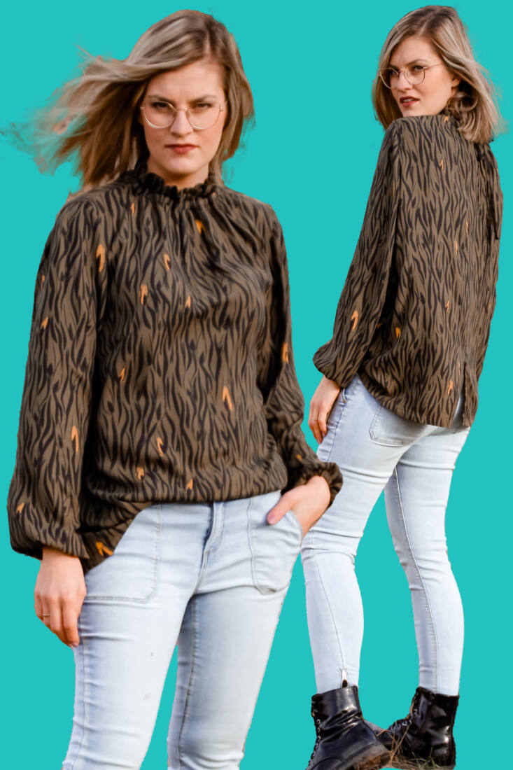 n-hfrosch-schnittmuster-kerah-damen-bluse-ebook-stehkragen image 1