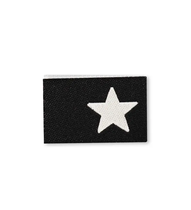 paul-clara-weblabels-stern-klapp-label-schwarz-ko-tex image 1