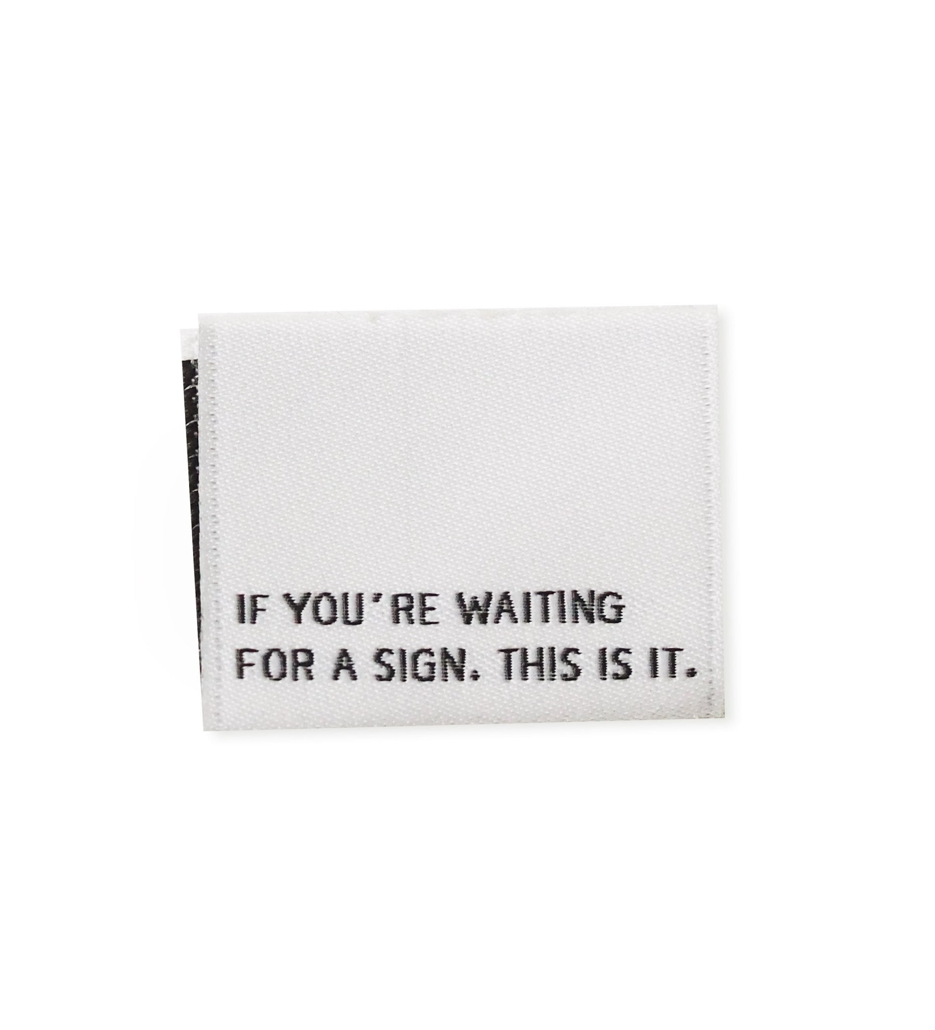 paul-clara-weblabels-klapp-label-if-you-re-waiting-for-a-sign image 1