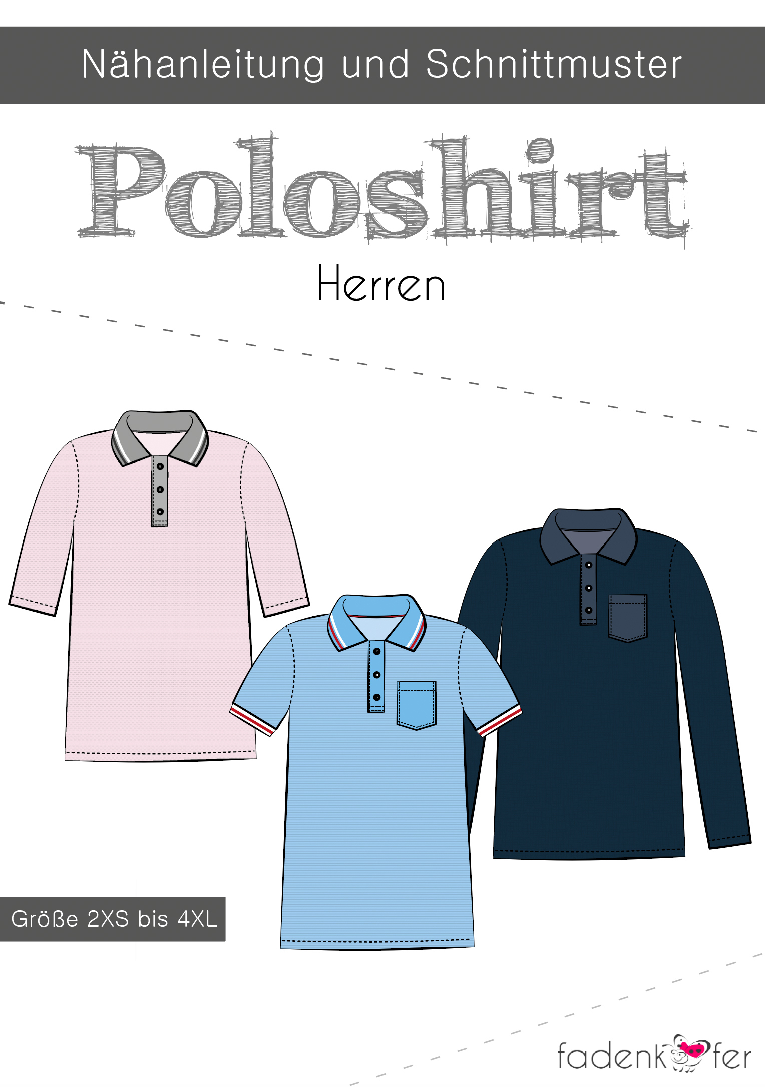fadenk-fer-poloshirt-herren-papierschnittmuster-mit-kragen image 1