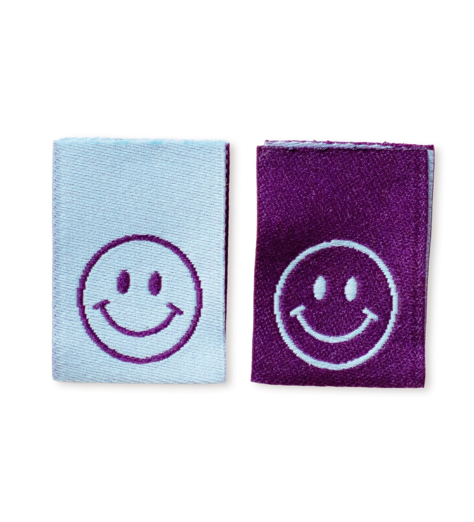 paul-clara-weblabels-smile-klapplabel-2er-mauve-hellblau image 1