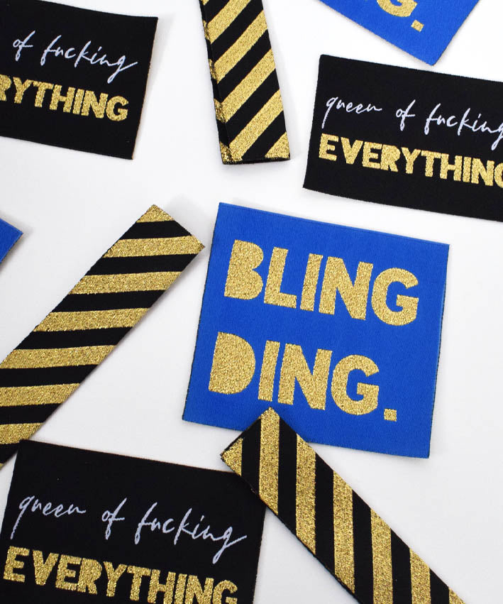 lenipepunkt-bling-ding-xl-patch-glitzer-kobalt-goldlurex image 2