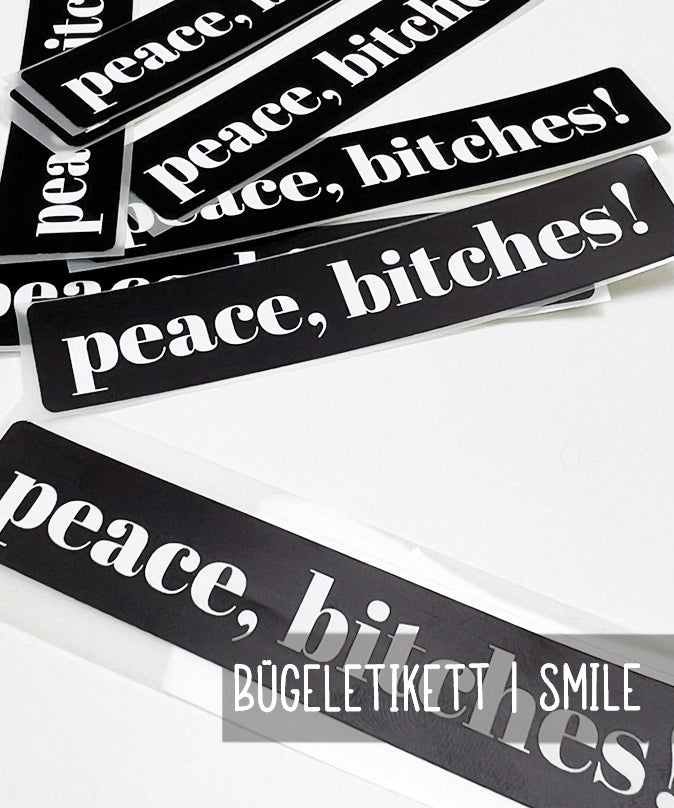 lenipepunkt-peace-bitches-b-gelbild-schwarz-10x2-cm image 1